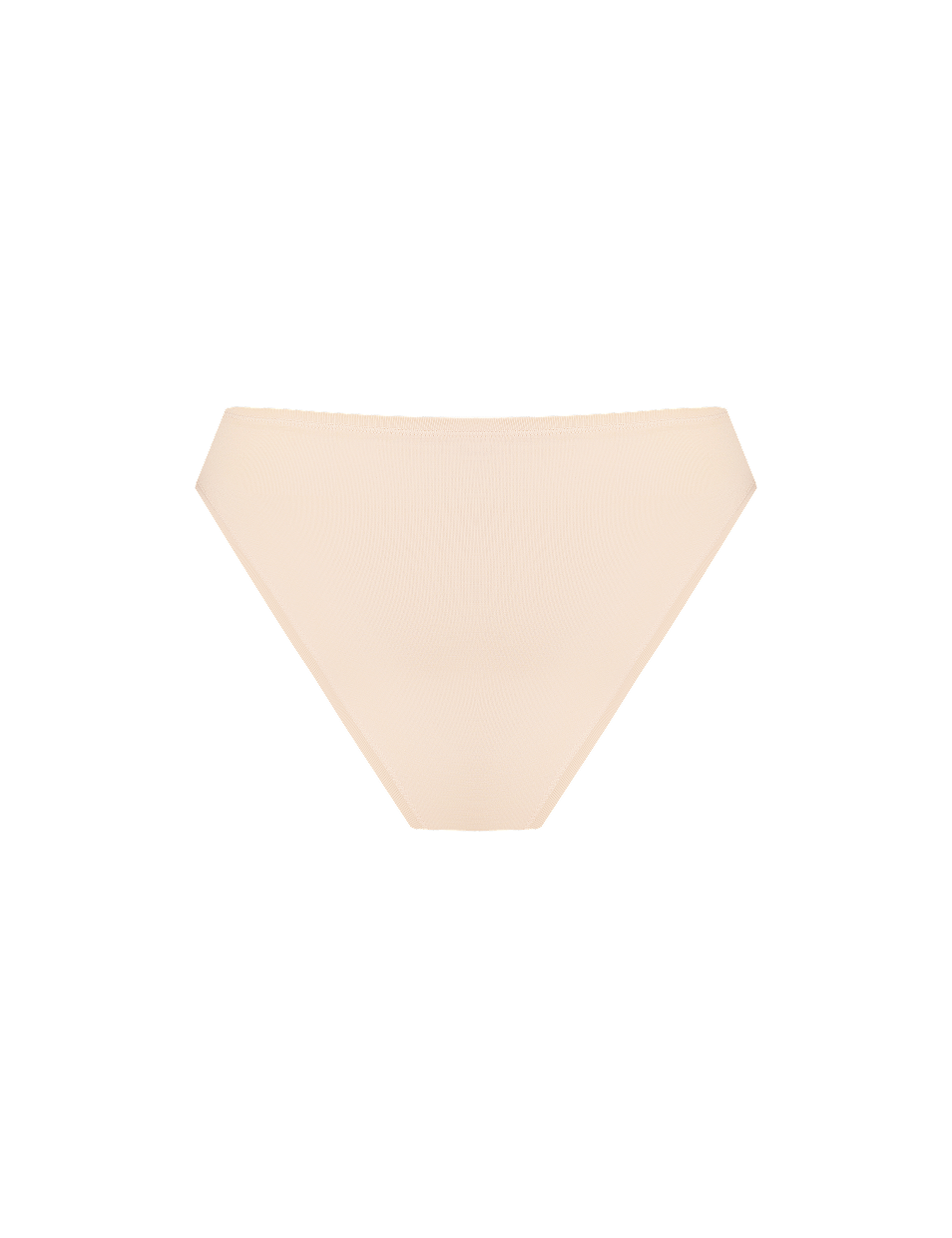 Beige Elevate High-Rise Bikini in bamboo-lyocell, back flat lay