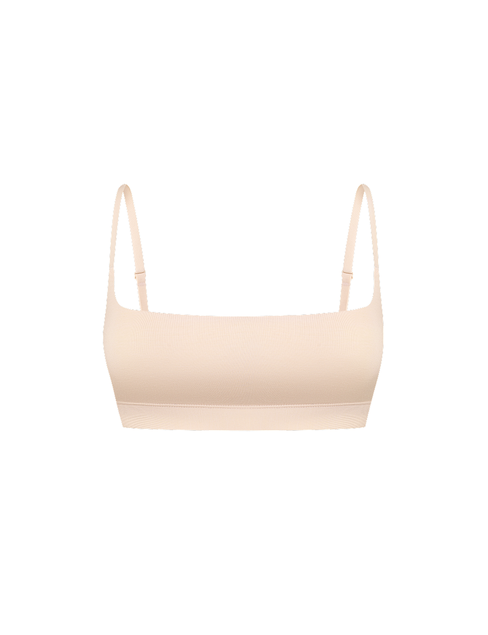 Beige Support Bralette in bamboo-lyocell, front flat lay
