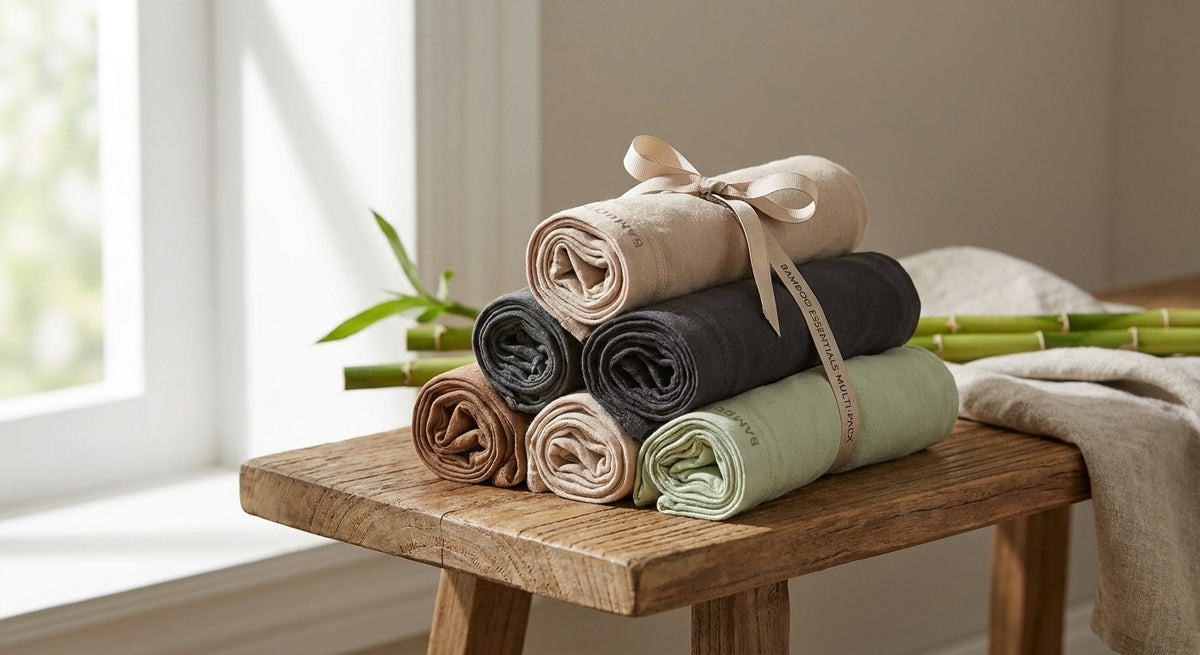 Bamboo underwear multi-packs for weekly rotation