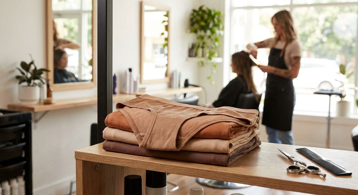 Bamboo underwear for hairdressers and salon workers