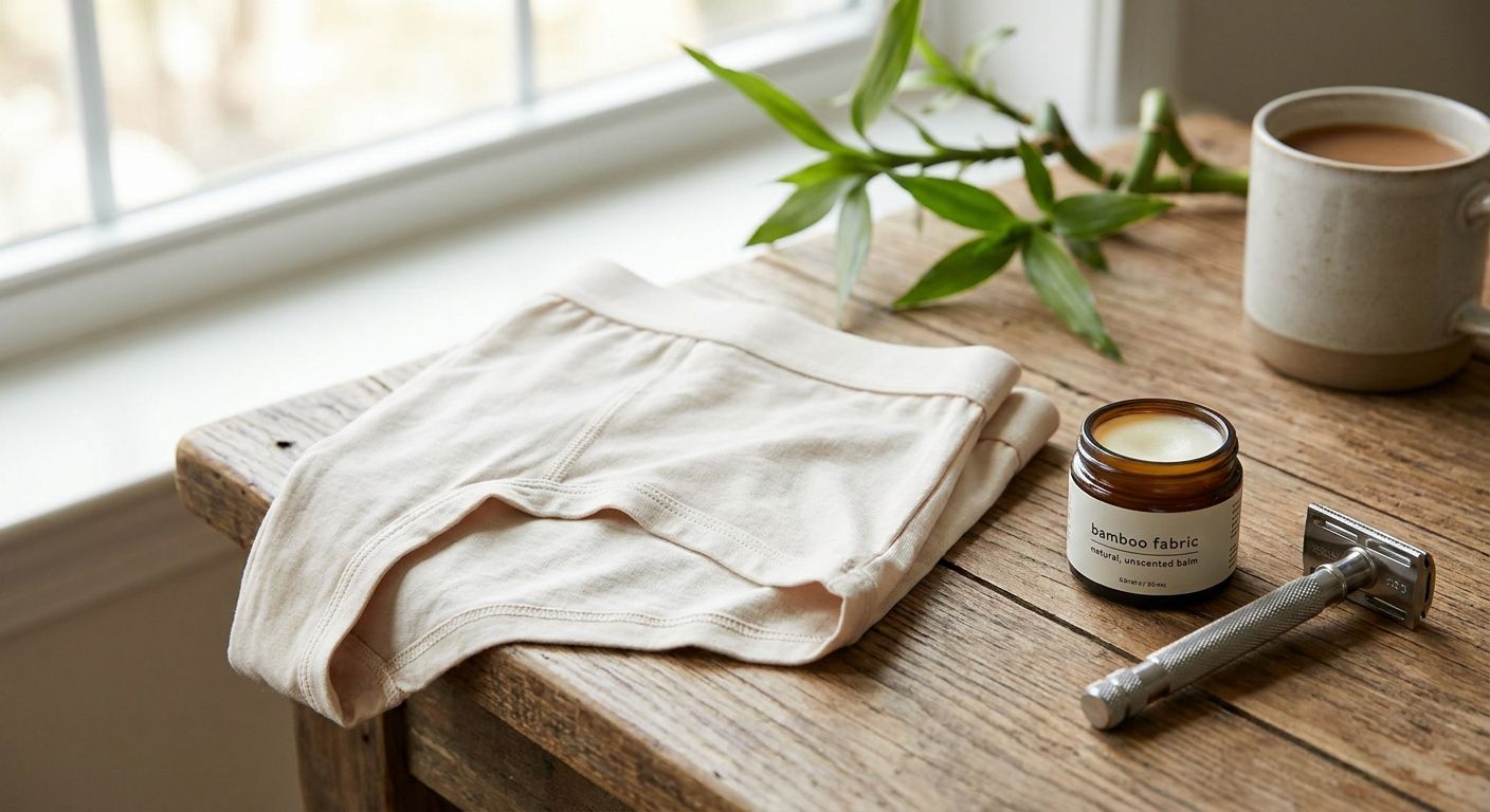 Bamboo underwear for sensitive skin after shaving