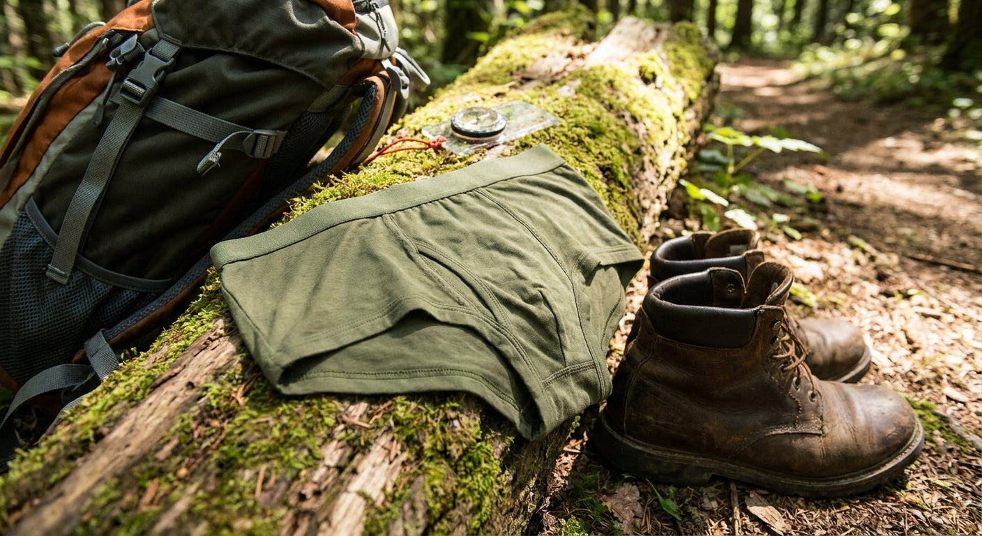 Bamboo underwear for hiking and outdoor trips