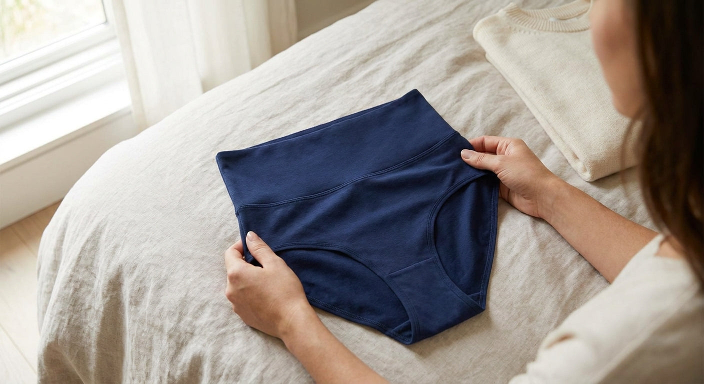 High-rise bikini underwear for tummy control