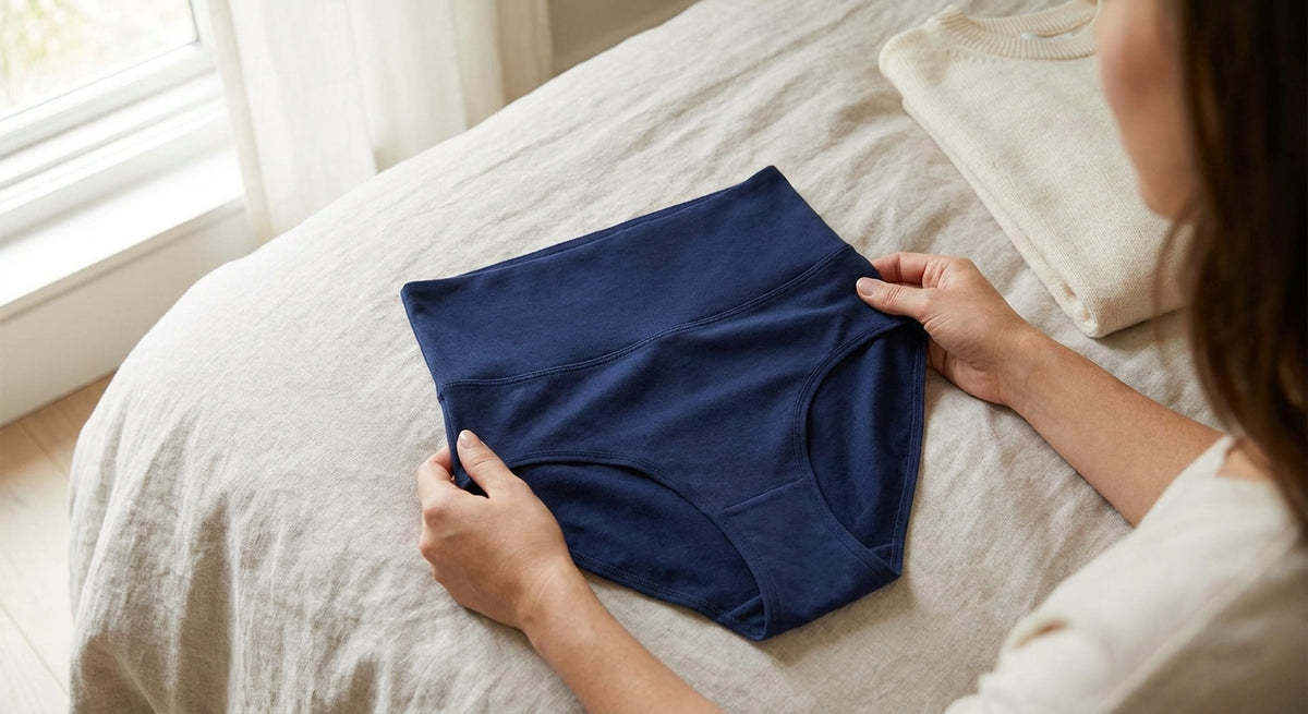 High-rise bikini underwear for tummy control