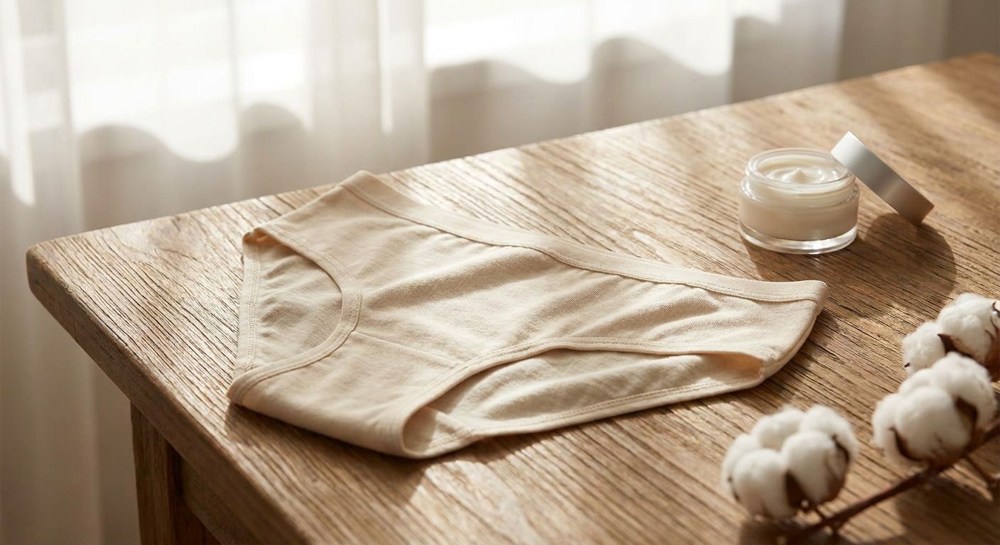 Organic cotton underwear for PCOS-related skin sensitivity