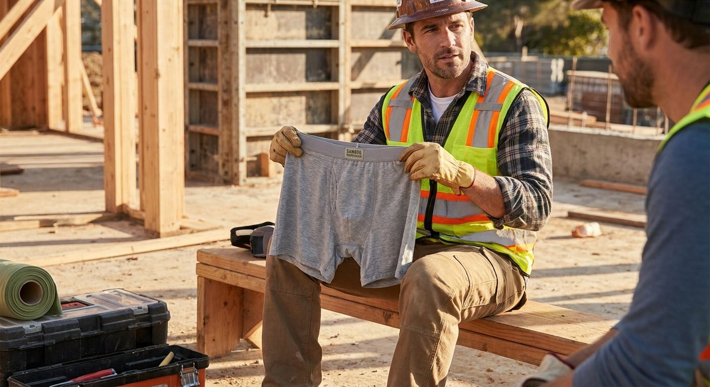 Bamboo underwear for construction and skilled trades workers