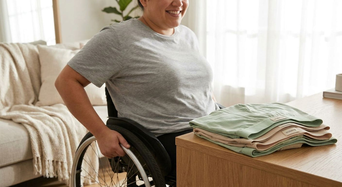 Bamboo underwear for wheelchair users' comfort