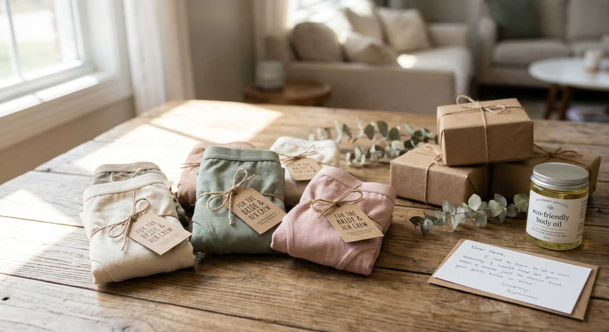 Sustainable underwear for bachelorette party gifts