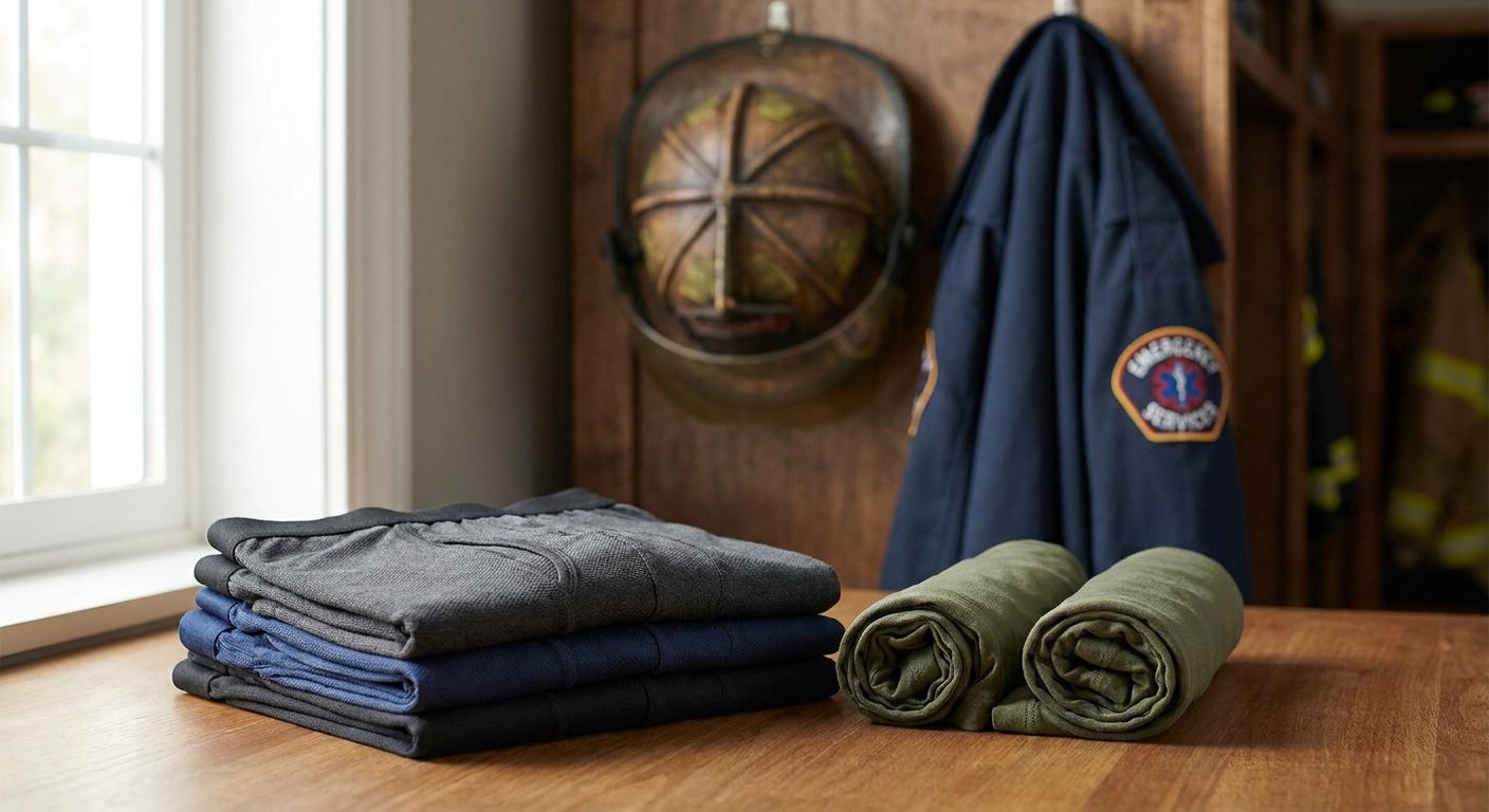Bamboo underwear for firefighters and first responders