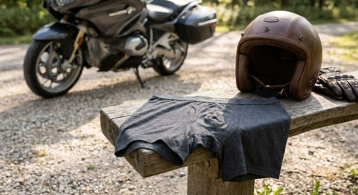 Bamboo underwear for motorcycle riders