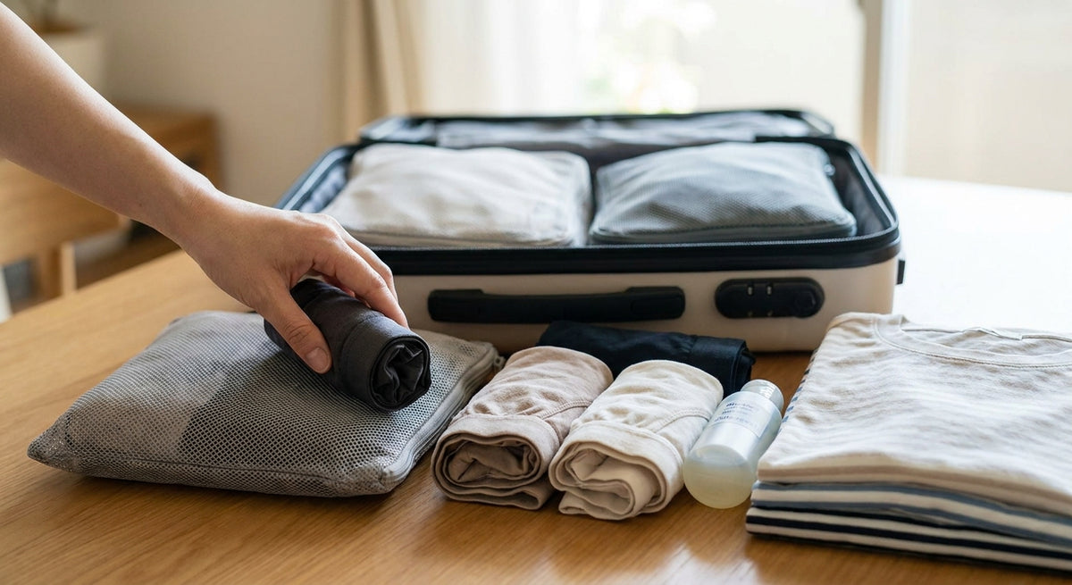 How to pack underwear for a capsule travel wardrobe