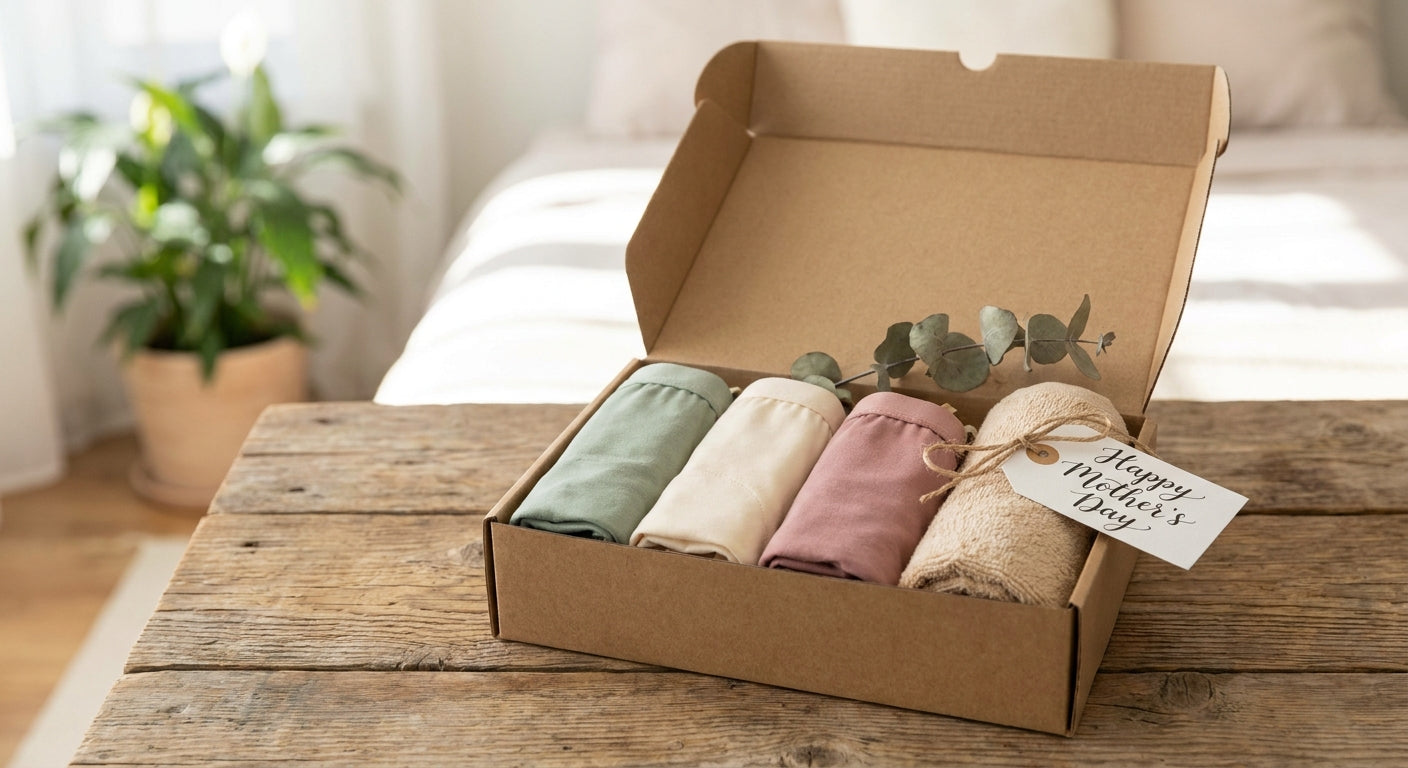 Bamboo underwear gift set for Mother's Day