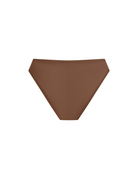 Brown Elevate High-Rise Bikini in bamboo-lyocell, back flat lay