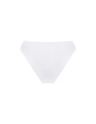 White Elevate High-Rise Bikini in bamboo-lyocell, back flat lay