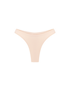 Beige Balance Thong in bamboo-lyocell, front flat lay