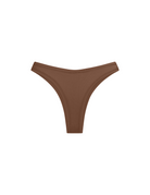 Brown Balance Thong in bamboo-lyocell, back flat lay