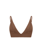 Brown Harmony Triangle Bra in bamboo-lyocell, back flat lay