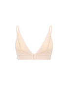 Beige Harmony Triangle Bra in bamboo-lyocell, back flat lay
