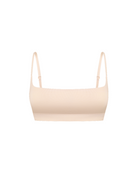 Beige Support Bralette in bamboo-lyocell, front flat lay