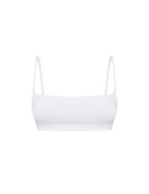White Support Bralette in bamboo-lyocell, front flat lay